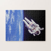 Astronaut Jetpack Spacewalk Earth Orbit Foto Puzzle (Horizontal)