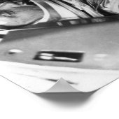 Astronaut John Glenn inside Friendship 7 Poster (Ecke)