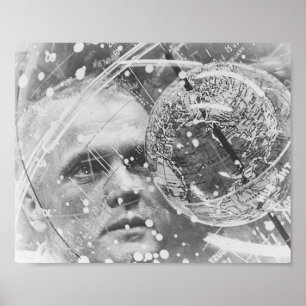 Astronaut John Glenn training for Friendship 7 Poster
