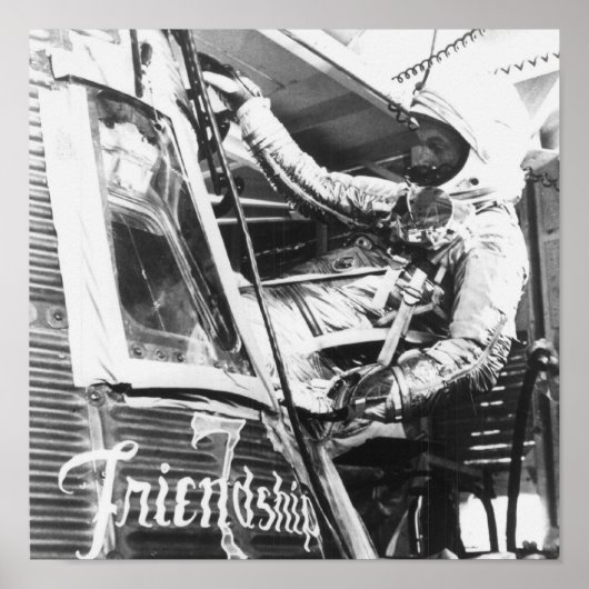 Astronaut John Glenn tritt Freundschaft ein 7 Poster (Vorne)