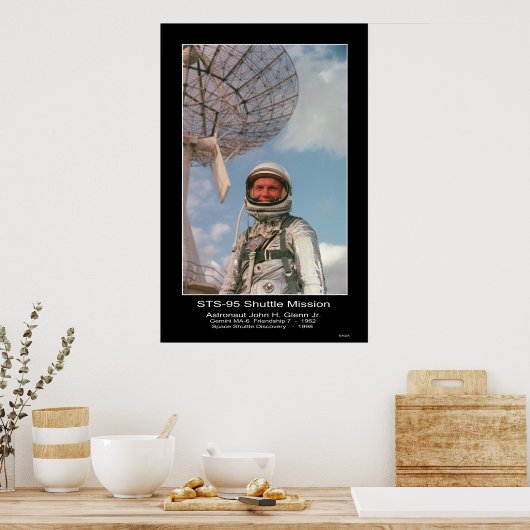 Astronaut John H. Glenn Jr. Poster (Küche)