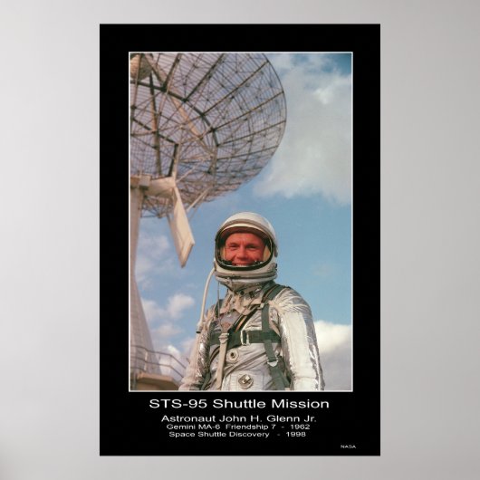 Astronaut John H. Glenn Jr. Poster (Vorne)