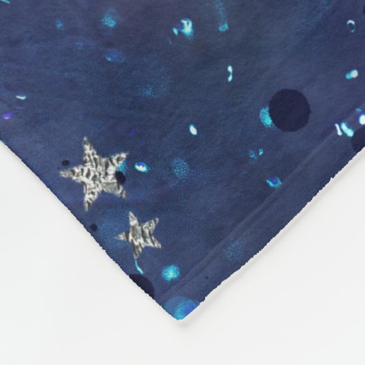 Astronaut-Junge Outer Space Fleecedecke (Ecke)