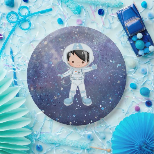 Astronaut-Junge Outer Space Pappteller (Party)