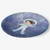 Astronaut-Junge Outer Space Pappteller (Schrägansicht)