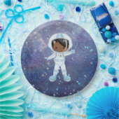 Astronaut-Junge Outer Space Pappteller (Party)