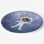 Astronaut-Junge Outer Space Pappteller (Schrägansicht)