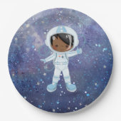 Astronaut-Junge Outer Space Pappteller (Vorderseite)