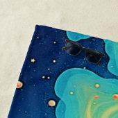 Astronaut Kaffee Weltraum Kunst Strandtuch (Beispiel)