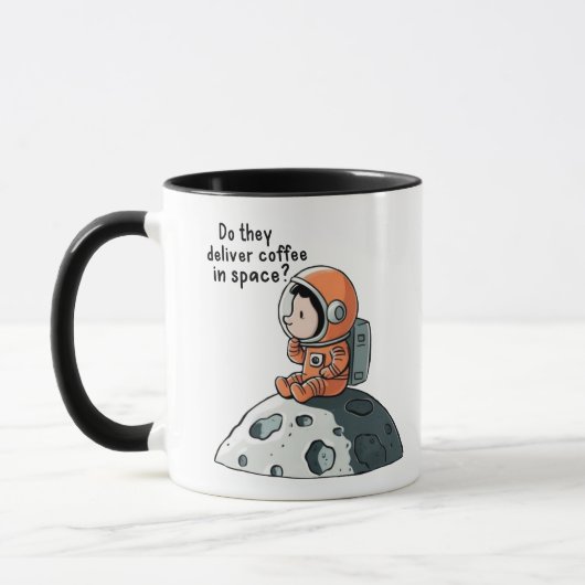 ASTRONAUT KAFFEMUSINEN IM RAUM TASSE (Links)
