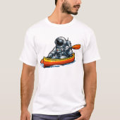 Astronaut Kanufahren T-Shirt (Vorderseite)