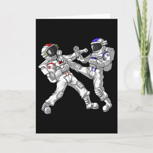 Astronaut Karate Muay Thai Martial Arts Kickboxen Karte