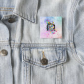 Astronaut Katze Button (Beispiel)