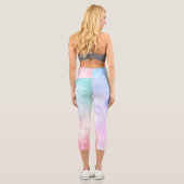 Astronaut Katze Capri Leggings (Rückseite)