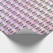 Astronaut Katze Geschenkpapier (Ecke)