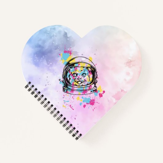 Astronaut Katze Notizblock (Vorderseite)
