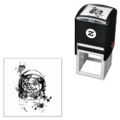 Astronaut Katze Permastempel (Beispiel)