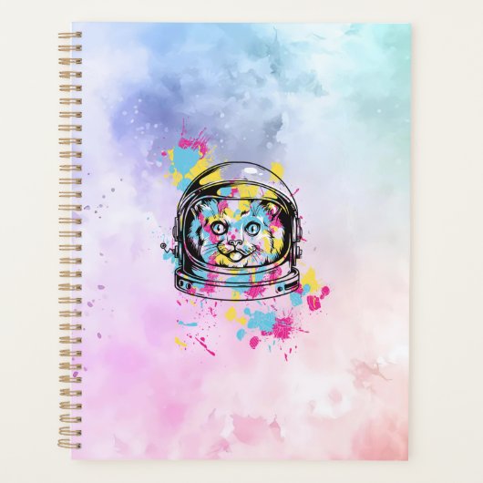Astronaut Katze Planer (Vorderseite)