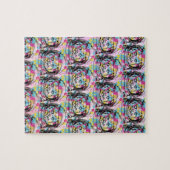 Astronaut Katze Puzzle (Horizontal)