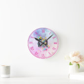 Astronaut Katze Runde Wanduhr (Zuhause)