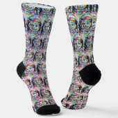 Astronaut Katze Socken (Gewinkelt)