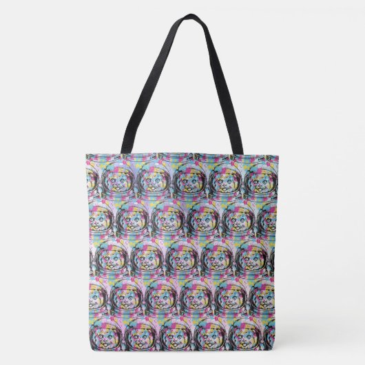 Astronaut Katze Tasche (Vorderseite)