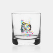 Astronaut Katze Whiskyglas (Rückseite)