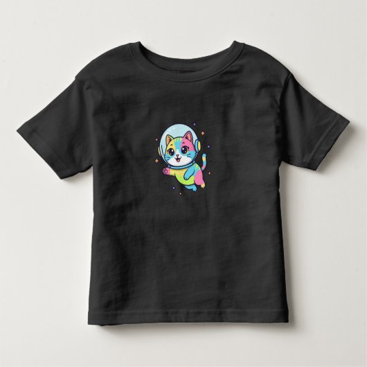 Astronaut Katzen Kids T-Shirt (Vorderseite)