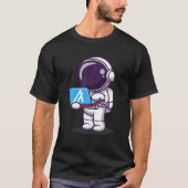 Astronaut kauft Ticket zum Mond mit ALGO Algo T-Shirt (Vorderseite)