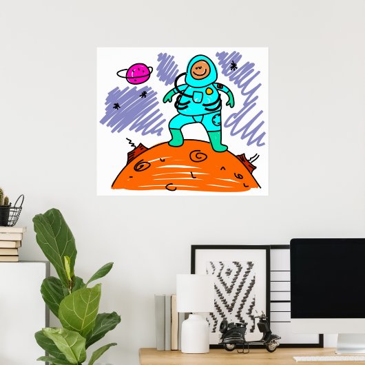 Astronaut Kid Poster (Heimbüro)