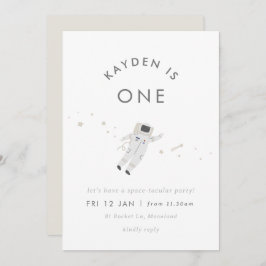 Astronaut Kids Space Geburtstagsparty einladen Einladung