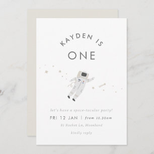 Astronaut Kids Space Geburtstagsparty einladen Einladung