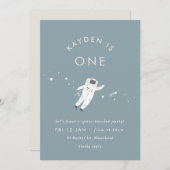 Astronaut Kids Space Geburtstagsparty einladen Einladung (Vorne/Hinten)