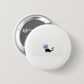 Astronaut kitteh button (Vorne & Hinten)