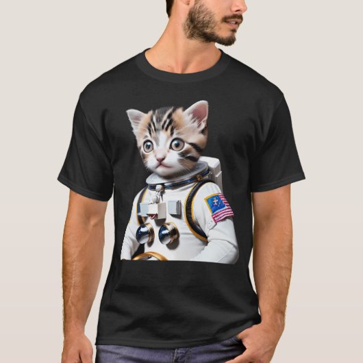 Astronaut Kitten T-Shirt (Vorderseite)