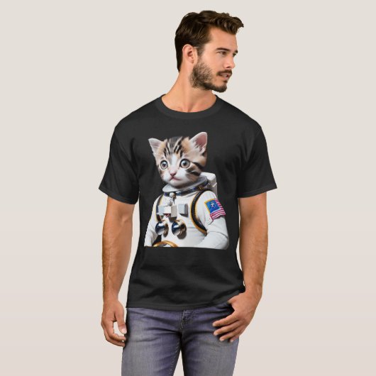Astronaut Kitten T-Shirt (Vorne ganz)