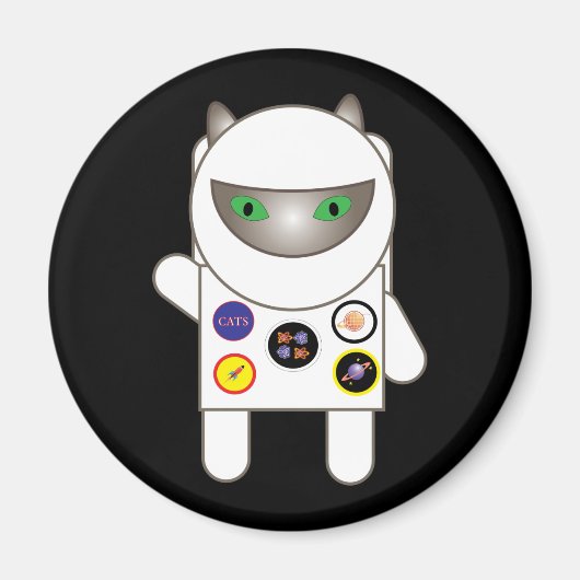 Astronaut Kitty Magnet (Vorne)