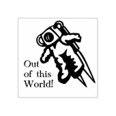 Astronaut-Klasse-Lehrer A Plus Gummistempel (Prägung)