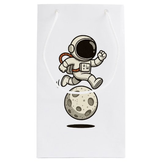 Astronaut Kleine Geschenktüte (Rückseite)