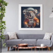 Astronaut koala poster