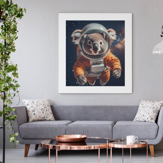Astronaut koala poster