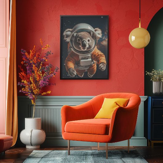 Astronaut koala poster