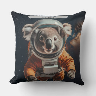 Astronaut Koala Weltraum Surreal Tier individuell Kissen