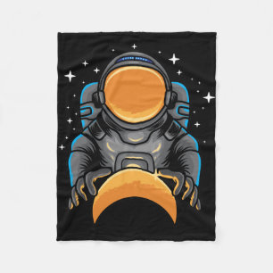 Astronaut-Kontrolle Fleecedecke