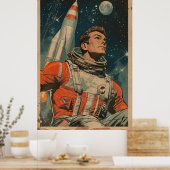 Astronaut Kunstmuseum Kunstvoll Kunst, Dichtung un Poster (Küche)