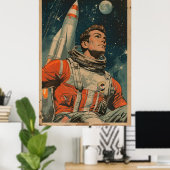 Astronaut Kunstmuseum Kunstvoll Kunst, Dichtung un Poster (Heimbüro)