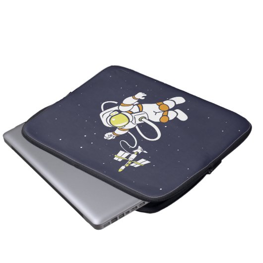 Astronaut Laptopschutzhülle (Vorne Knopf)