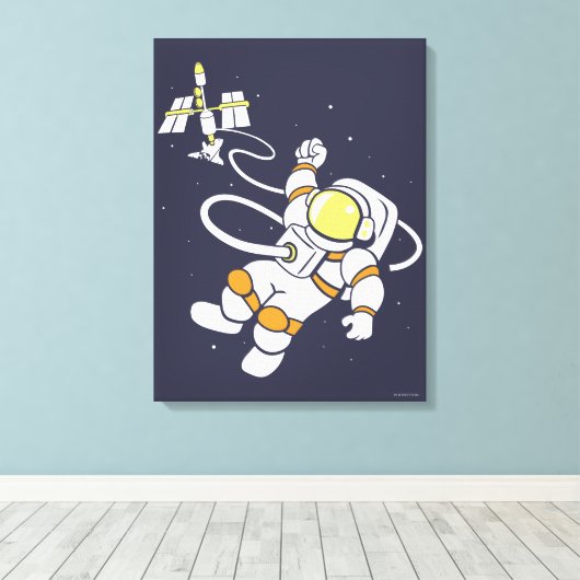 Astronaut Leinwanddruck (Insitu (Holzboden))