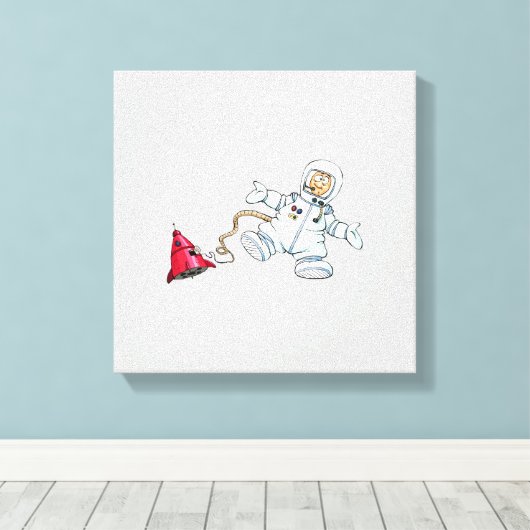 Astronaut Leinwanddruck (Insitu (Holzboden))