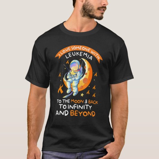 Astronaut Leukämie Bewusstsein Liebe jemand mit Le T-Shirt (Vorderseite)